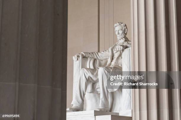 lincoln memorial, washington dc, usa - lincoln monument stock pictures, royalty-free photos & images