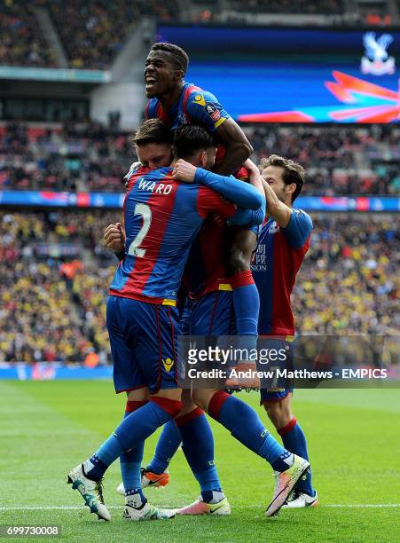 Crystal Palace's Connor Wickham celebrates scoring his side's second goal of the game