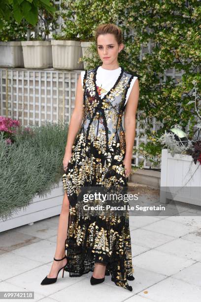 Emma Watson attends "The Circle" Paris Photocall at Hotel Le Bristol on June 22, 2017 in Paris, France.