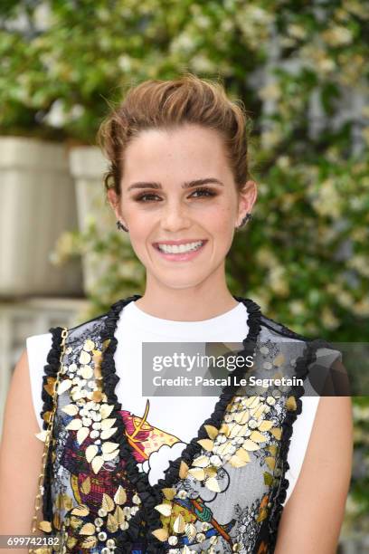 Emma Watson attends "The Circle" Paris Photocall at Hotel Le Bristol on June 22, 2017 in Paris, France.