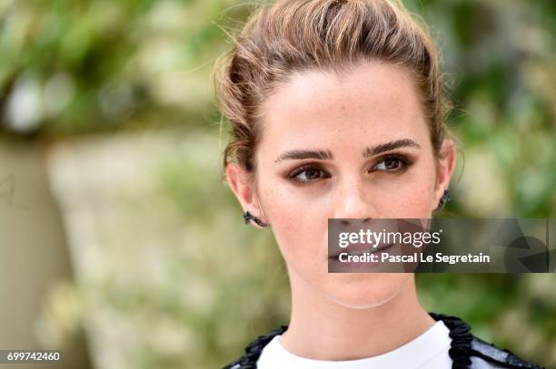 Emma Watson attends "The Circle" Paris Photocall at Hotel Le Bristol on June 22, 2017 in Paris, France.