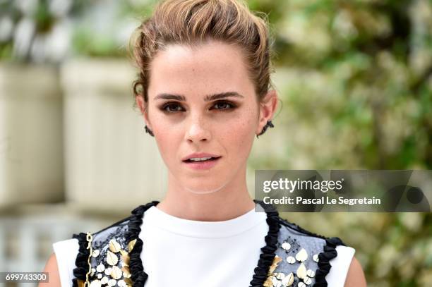 Emma Watson attends "The Circle" Paris Photocall at Hotel Le Bristol on June 22, 2017 in Paris, France.