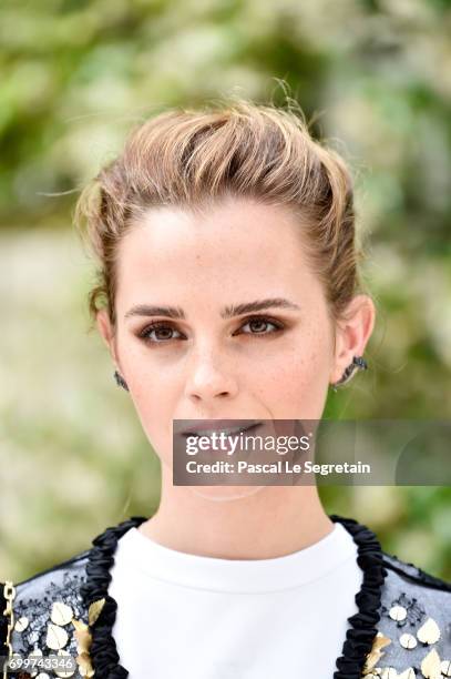 Emma Watson attends "The Circle" Paris Photocall at Hotel Le Bristol on June 22, 2017 in Paris, France.