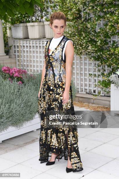 Emma Watson attends "The Circle" Paris Photocall at Hotel Le Bristol on June 22, 2017 in Paris, France.