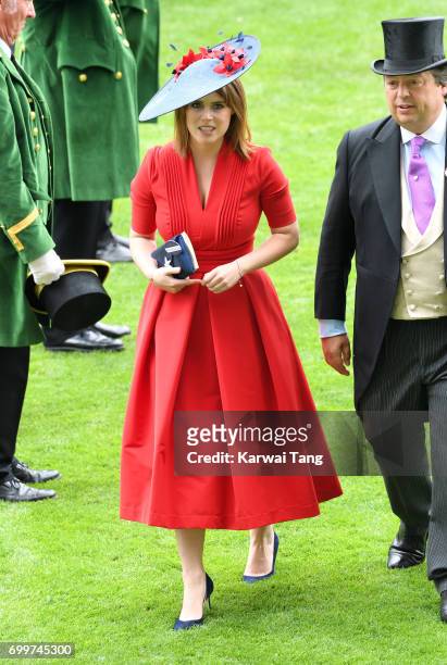 Princess Eugenie of York attends Ladies Day of Royal Ascot 2017 at Ascot Racecourse on June 22, 2017 in Ascot, England.