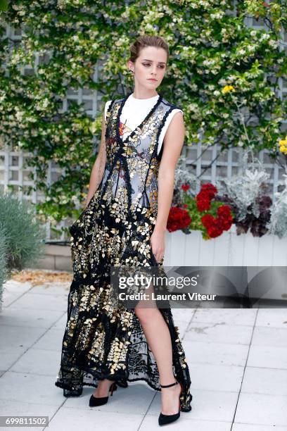 Actress Emma Watson attends 'The Circle' Paris Photocall at Hotel Le Bristol on June 22, 2017 in Paris, France.