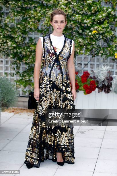 Actress Emma Watson attends 'The Circle' Paris Photocall at Hotel Le Bristol on June 22, 2017 in Paris, France.