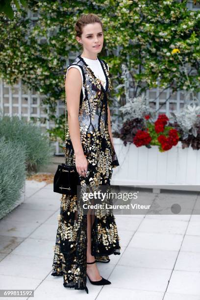 Actress Emma Watson attends 'The Circle' Paris Photocall at Hotel Le Bristol on June 22, 2017 in Paris, France.