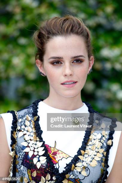 Actress Emma Watson attends 'The Circle' Paris Photocall at Hotel Le Bristol on June 22, 2017 in Paris, France.