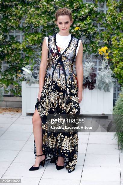 Actress Emma Watson attends 'The Circle' Paris Photocall at Hotel Le Bristol on June 22, 2017 in Paris, France.