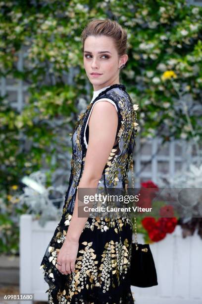 Actress Emma Watson attends 'The Circle' Paris Photocall at Hotel Le Bristol on June 22, 2017 in Paris, France.