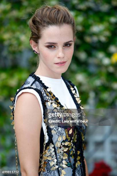 Actress Emma Watson attends 'The Circle' Paris Photocall at Hotel Le Bristol on June 22, 2017 in Paris, France.