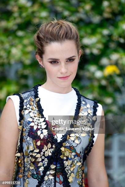 Actress Emma Watson attends 'The Circle' Paris Photocall at Hotel Le Bristol on June 22, 2017 in Paris, France.