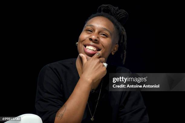 Screenwriter Lena Waithe attends the Cannes Lions Festival on June 22, 2017 in Cannes, France.
