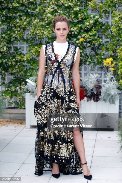 Actress Emma Watson attends 'The Circle' Paris Photocall at Hotel Le Bristol on June 22, 2017 in Paris, France.