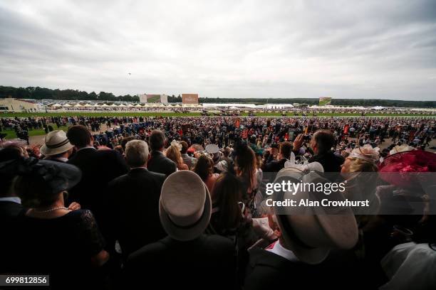 General view on day 3 'Ladies Day' of Royal Ascot at Ascot Racecourse on June 22, 2017 in Ascot, England.