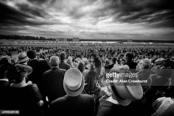 General view on day 3 'Ladies Day' of Royal Ascot at Ascot Racecourse on June 22, 2017 in Ascot, England.