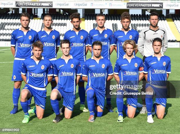 Team of FC Como prior the U16 Lega Pro Final match between Calcio Padova and FC Como on June 22, 2017 in Cesena, Italy.