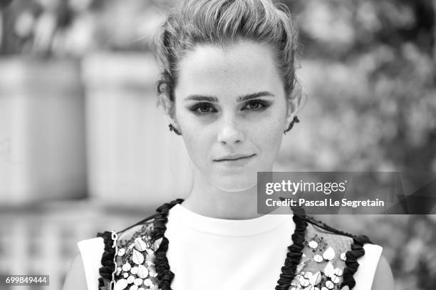 Emma Watson attends 'The Circle' Paris Photocall at Hotel Le Bristol on June 22, 2017 in Paris, France.