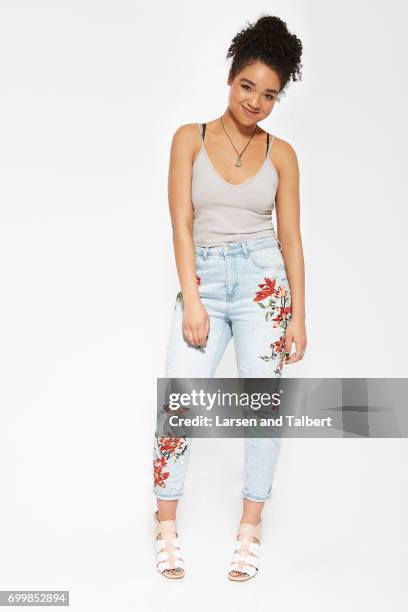 Aisha Dee of Freeform's 'The Bold Type' is photographed for Entertainment Weekly Magazine on June 9, 2017 in Austin, Texas.