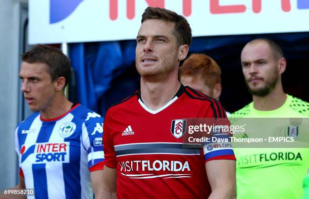 Fulham's Scott Parker leads his side out