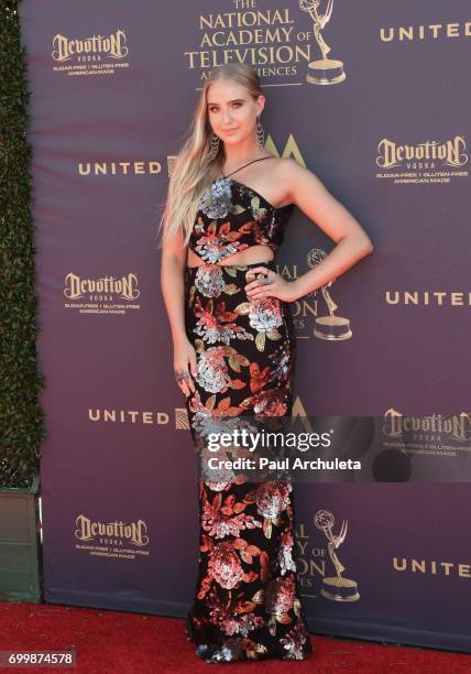 Actress Veronica Dunne attends the 44th annual Daytime Emmy Awards at The Pasadena Civic Auditorium on April 30, 2017 in Pasadena, California.