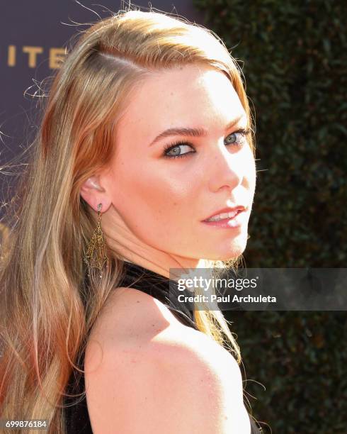 Actress Chloe Lanier attends the 44th annual Daytime Emmy Awards at The Pasadena Civic Auditorium on April 30, 2017 in Pasadena, California.