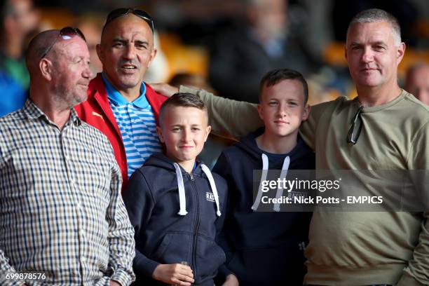 Birmingham City fans in the stands.