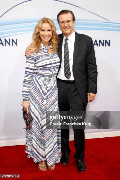 Katja Burkard and Hans Mahr attend the 'Bertelsmann Summer Party' at Bertelsmann Repraesentanz on June 22, 2017 in Berlin, Germany.