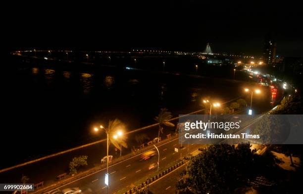 Part of the Bandra Worli sealink saw a blackout for about half an hour on Tuesday.