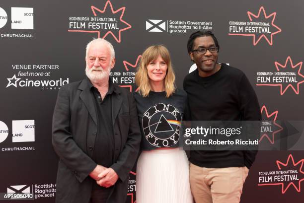International Jurors Bernard Hill, Shauna Macdonald and James Faust attend a photocall during the 71st Edinburgh International Film Festival at...