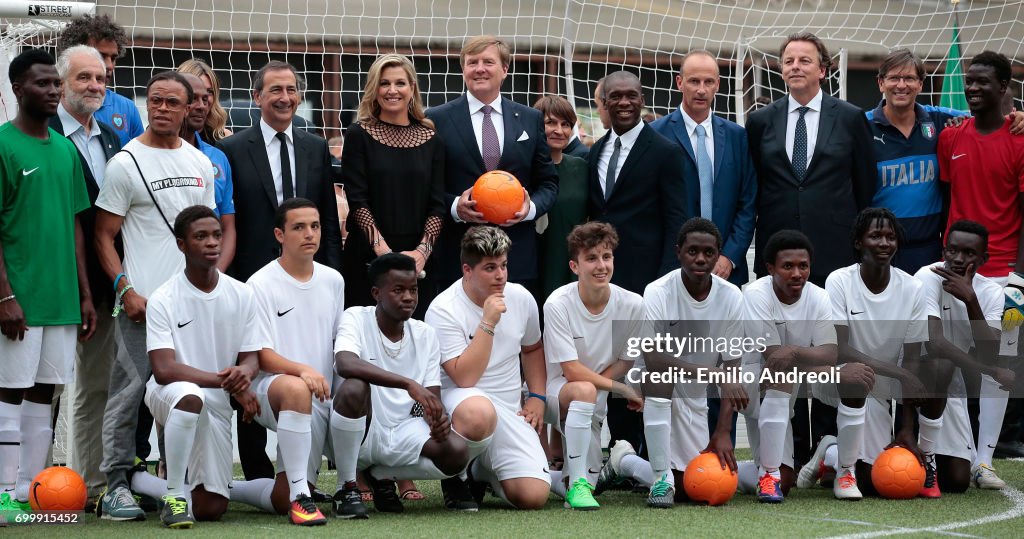 Italian Football Federation Welcomes Dutch Royals