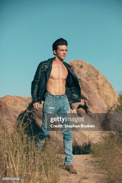 Actor Drake Bell is photographed for Flaunt Magazine on May 12, 2017 in Los Angeles, California.
