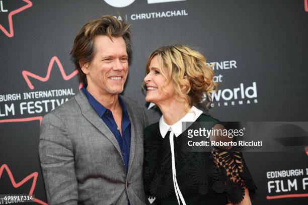 Kevin Bacon and Kyra Sedgwick attend the world premiere of "Story of a Girl" during the 71th Edinburgh International Film Festival at Cineworld on...
