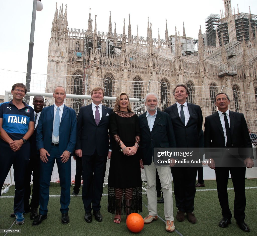 Italian Football Federation Welcomes Dutch Royals