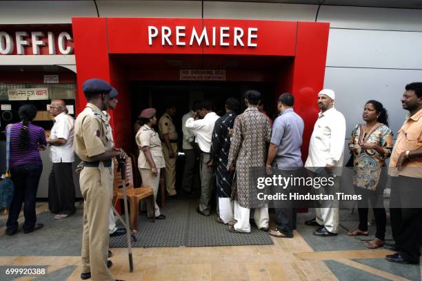 Mumbaikar's throng to Permiere theatre to watch movie frist day first show in Mumbai.