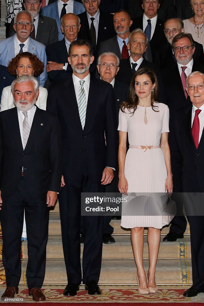 Spanish Royals Attend The Presidency Of The Plenary Of The Spanish Royal Academy