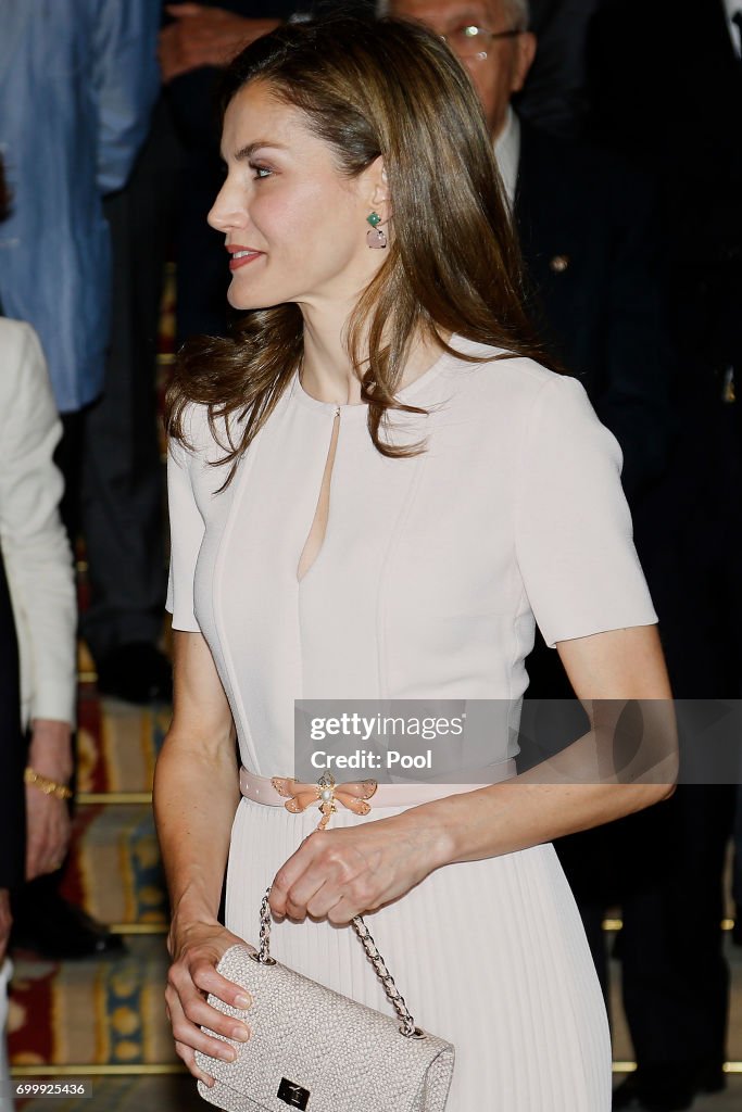 Spanish Royals Attend The Presidency Of The Plenary Of The Spanish Royal Academy