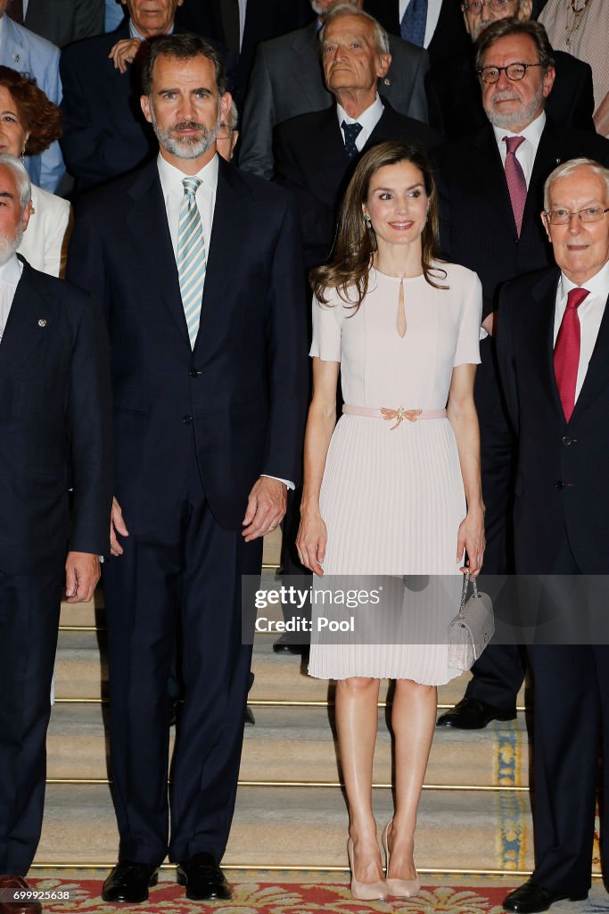 Spanish Royals Attend The Presidency Of The Plenary Of The Spanish Royal Academy