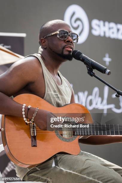 Grammy Award Winning Musician Wyclef Jean performs during the Cannes Lions Festival 2017 on June 22, 2017 in Cannes, France.