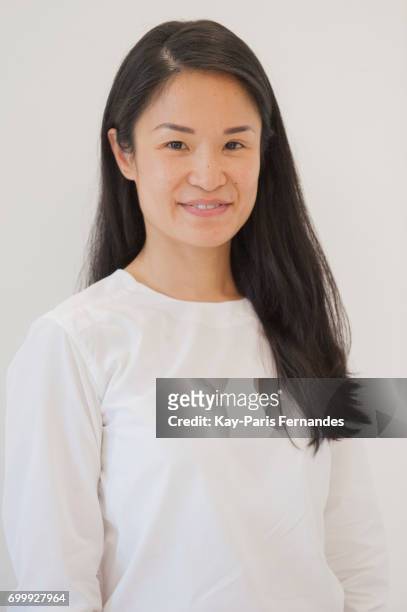 Designer Youn Chong Bak poses during the Essius Presentation - Menswear Spring/Summer 2018 show as part of Paris Fashion Week on June 22, 2017 in...