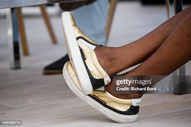 Grammy Award Winning Musician Wyclef Jean speaks during the Cannes Lions Festival 2017 on June 22, 2017 in Cannes, France.