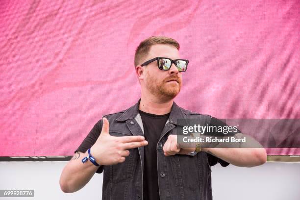 Run the Jewels' Rapper and Producer El-P poses during the Cannes Lions Festival 2017 on June 22, 2017 in Cannes, France.