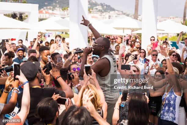 Grammy Award Winning Musician Wyclef Jean performs during the Cannes Lions Festival 2017 on June 22, 2017 in Cannes, France.