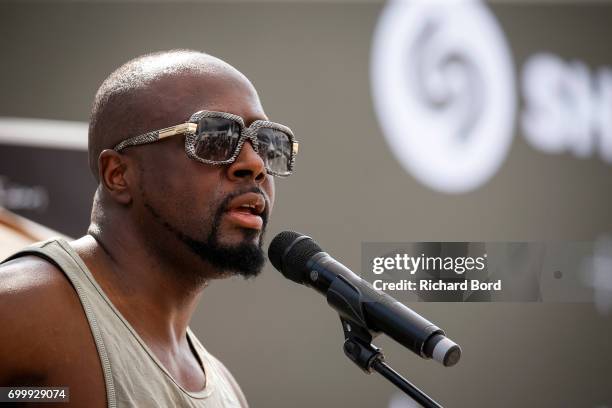 Grammy Award Winning Musician Wyclef Jean performs during the Cannes Lions Festival 2017 on June 22, 2017 in Cannes, France.