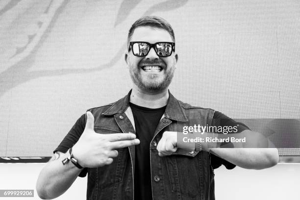 Run the Jewels' Rapper and Producer El-P speaks during the Cannes Lions Festival 2017 on June 22, 2017 in Cannes, France.