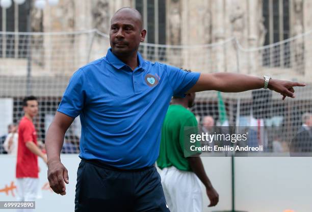 Aron Winter attends a football clinic for integration organized by Italian Football Federation on June 22, 2017 in Milan, Italy.