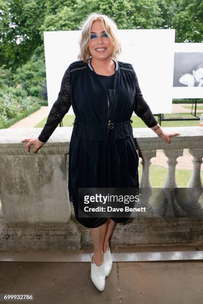 Brix Smith attends Kate Moss & Mario Sorrenti launch of the OBSESSED Calvin Klein fragrance launch at Spencer House on June 22, 2017 in London,...