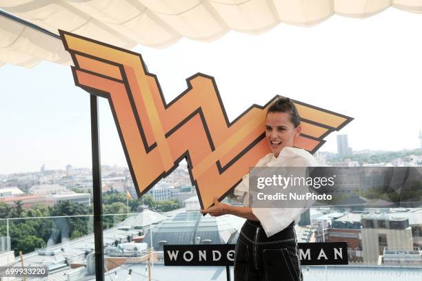 Spanish actress Elena Anaya attends the 'Wonder Woman' photocall at the NH Collection Hotel on June 22, 2017 in Madrid, Spain