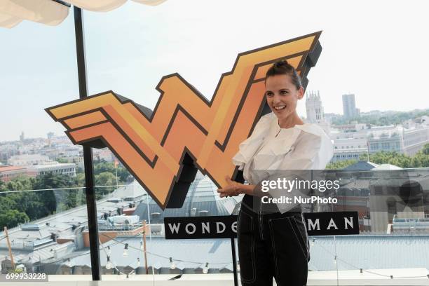 Spanish actress Elena Anaya attends the 'Wonder Woman' photocall at the NH Collection Hotel on June 22, 2017 in Madrid, Spain